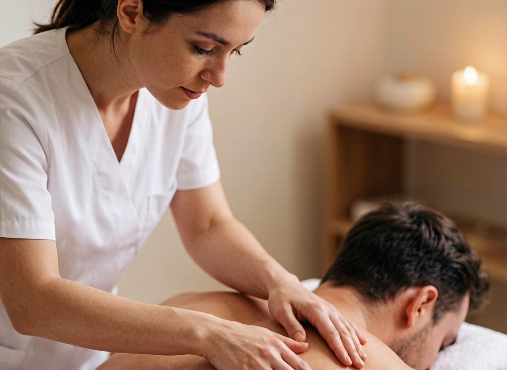 Deep tissue massage at Monica Massage Shanghai